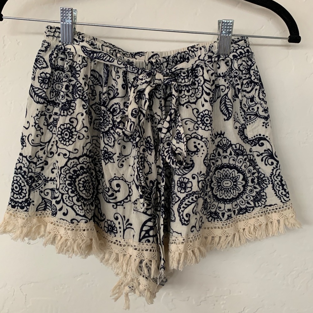 Boho Shorts with Fringe